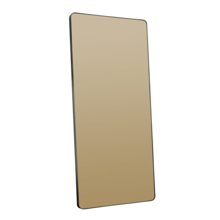 Spiegel Stalen Lijst 180x80 Ronde Hoeken Brons Glas